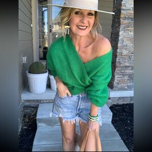 Green/Polka Dot Whimsy Earrings